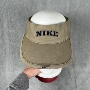 90's Nike Classic Golf Visor Hat w/ Adjustable Hook And Loop Strap OSFA